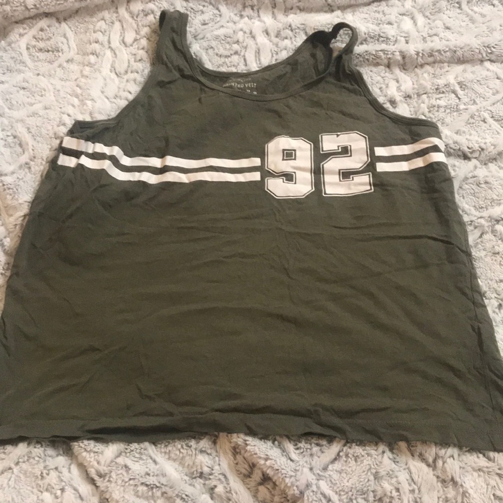 Tank top womens size 12 army green color